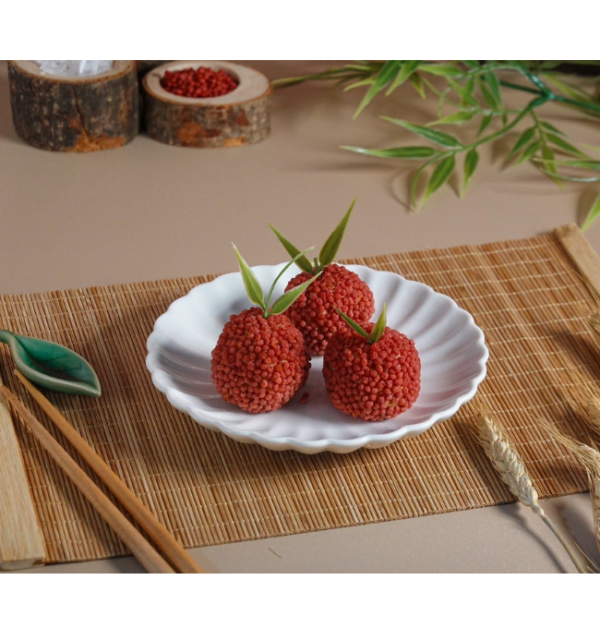 荔枝豆沙球（純素）